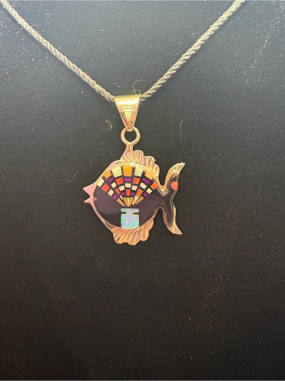 Kachina Multi Gemstone Micro Inlay Pendant